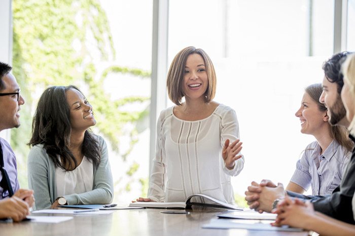 meeting discussing the franchise manual