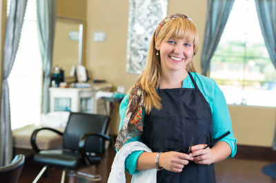 young hairdresser