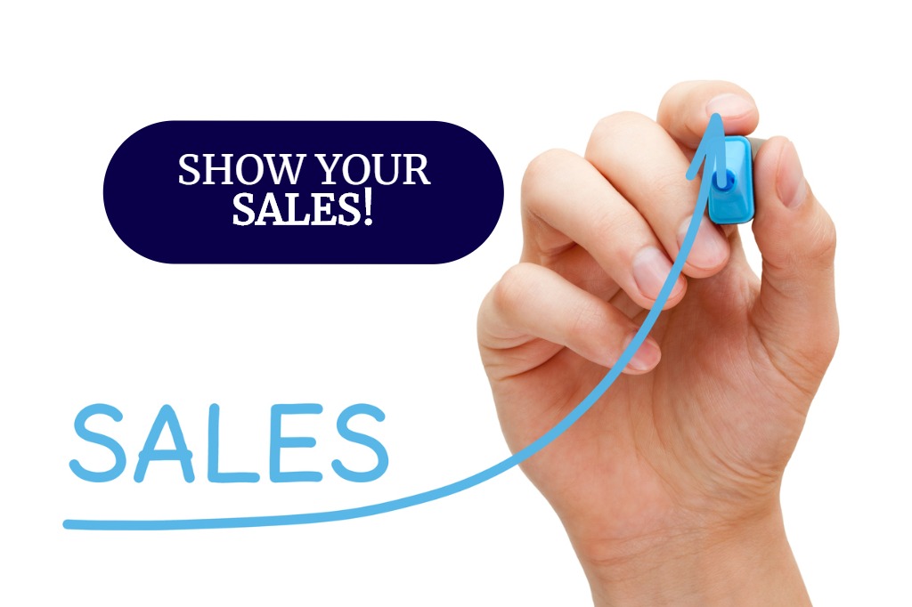 Show Your Sales!